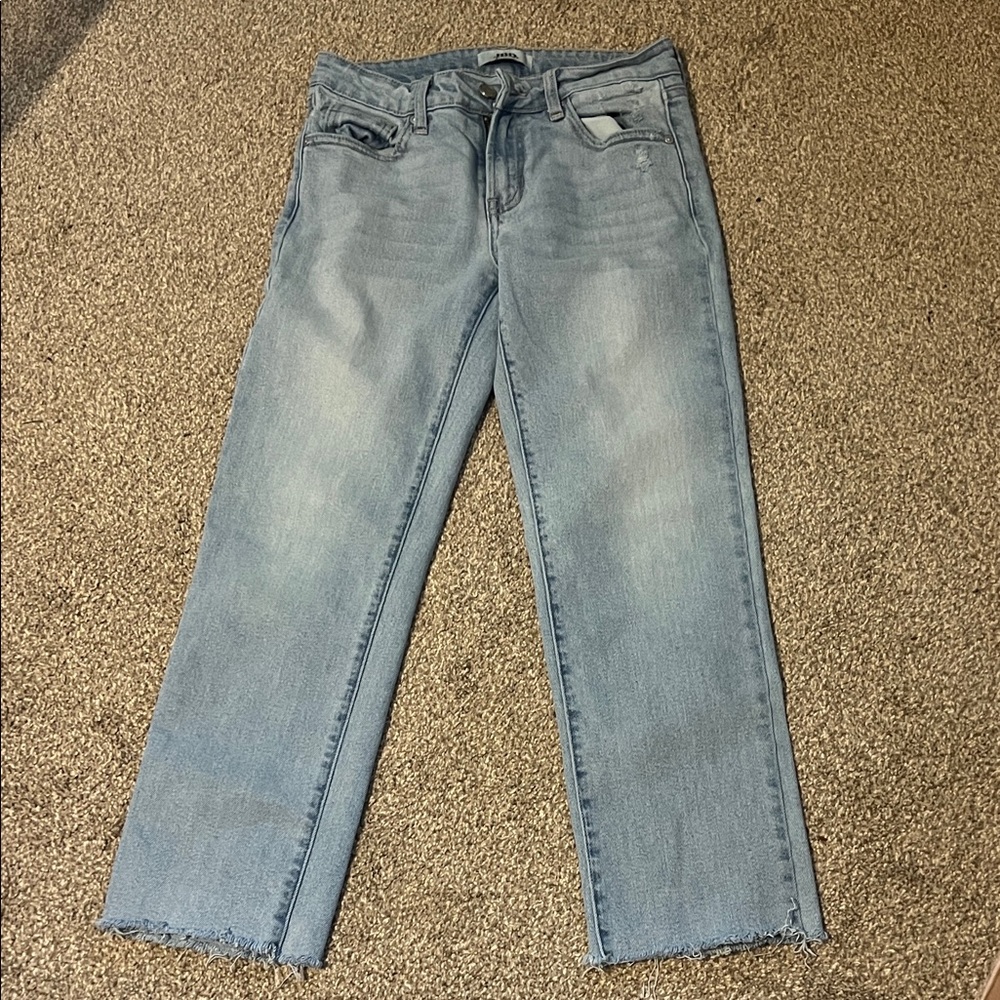 Stylish Light Blue Straight Leg Jeans for Women